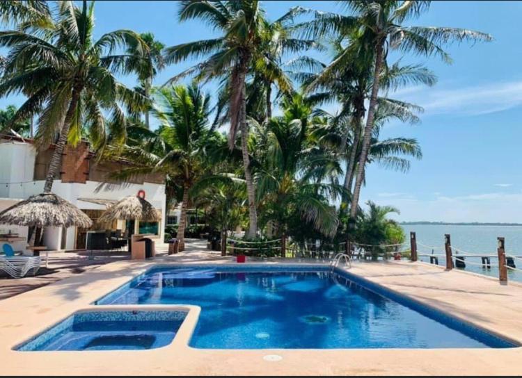 Hotel La Marina Del Rio La Pesca Exterior foto
